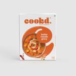 Cookd Butter Masala Gravy Curry Paste 250gm | Ready To Cook Indian Food | Can be made with Paneer, Vegetables, Chicken | No Added Flavours, Preservatives & Artificial Colors