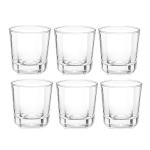 Omkumar Crescent Cool Glass, Set of 12, 205 ml, Transparent