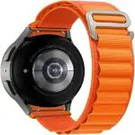 RUPELIK (Alpine Febric 20mm Orange )Samsung Galaxy 20mm Alpine Watch Strap for Amazfit Bip/Amazfit Bip Lite/Amazfit Gts/Amazfit Gtr 42mm / Samsung Galaxy 42mm/Gear S2 Classi /Galaxy Active/Active 2, Noise X (Orange)