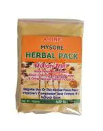 Herbal Treasures Mysore Cauvery Sandal Herbal face pack | Multani Mitti | Rose Petals | Kesar Chandan Qty 100gms