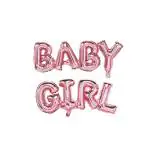 Grand Shop Pink Aluminium Set Baby Girl Foil Balloon