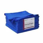 SOBBY 10 pcs Microfiber Cloth Reusable car Cleaning Cloths for car, Bike, Home, Kitchen, Laptop Cleaning (40x40 cm, 340 GSM, Blue)