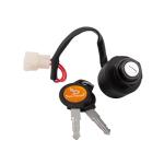 Deutsche Black ignition Switch Metal Bullet Electra Twin Spark With 2 Keys