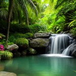 Love Creation A4 Size poster print for creative wall art- serenity-pond-11533(Non Sticker)