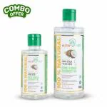 Nutritree 100 % Cold Pressed Pure Virgin Coconut Oil | 500 ml+ 250 ml (Pack of Two) | Extracted from Coconut Milk | Offer Pack | 100% Naturally Rich in Lauric Acid | Cholesterol Free| Great for Skin, Baby Massage, Hair, Cooking, Oil Pulling