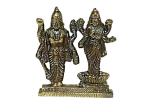 Jag Mohan Yogesh Lord Vishnu & Goddess Lakshmi Standing Ad Metal God Idol