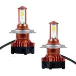 Allextreme 80W Car LED H4 Headlight Conversion Kit Fog Headlamp Bulbs for Front for Cars and Bike (White) - Pack of 2