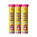 Chicnutrix Glow - Glutathione & Vitamin C - Skin Radiance & Glow - Strawberry Lemon - 60, 20x3 Effervescent Tablet