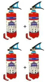 Eco Fire Iron Abc Powder Type Fire Extinguisher, 2 Kg (Pack Of 4 )