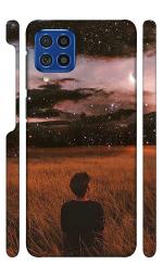 YAPZONE | Designer Back Case Cover for Samsung Galaxy M12 / F12 / A12 | Alone Boy Peace |