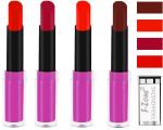 OUR BEAUTY Multicolor Rich Colour Payoff Long Stay Soft Matte Lipstick (Set Of 4)