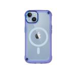 AIBEX Slim Apple iPhone 14 Plus Case Purple Metal Bumper with Clear MagSafe Ring Back Tough Heavy Duty Protection Shockproof Protective Phone Cover Designed for Apple iPhone 14 Plus (6.7
