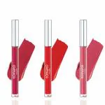 Flicka 3 Tomato Liquid Lipstick Set-Pink,TomatoRed & Pinkish Nude|Non Transfer Liquid Matte Lipstick