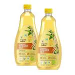 Organic Tattva Organic Sesame Oil 2 Litre Unrefined Safed Til Ka Tel Cholesterol and Tran Fat Free 100% Organic Pesticide and Chemical Free Pure and Unadulterated Double Filtered Expeller-Pressed (Pack of 2 - 1 Litre Each)
