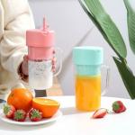 DP FASHION Mini Juice Blender With Straw, Portable Mixer for Smoothies, Electric Juice Maker, Portable Fruit Juicer Cup, Multi Colored Drink Maker, High Speed Blender for Travelling Offices Homes Gyms Campings Company