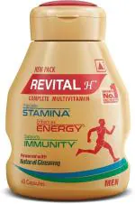 Revital Multivitamin For Men With Natural Ginseng, Zinc,60 Capsule (60 Capsules)