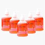 Nano Fresh Strawberry & Vanila Cleansing hand wash Pack of 5 * 300ml | Blended with Shea Butter and Glycerine | Kills 99.9% Harmful Germs | Antibacterial Formula | 3X Hydrating and Moisturizing
