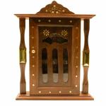 ADA Handicraft A Trendy Luxury Decorative Premium Pakka Sheesham Wooden Key Chain Holder with 6 Hook - Brown