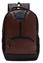 F Gear Yakuza Brown Brown Artificial Leather Laptop Backpack 34 L