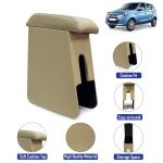 Kingsway Custom Fit Console Car Armrest, Suitable For Maruti Suzuki Alto 800, Model Year : 2012 Onwards, Color : Beige, Wooden, 1 Piece
