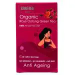 Sanatan Organic Rose Oolong Tea I Anti Ageing I India's 1st Cotton teabags I Certified Organic I Plastic free I 20pcs (40cups) I promotes collagen I skin tightening I glowing wrinkle free skin