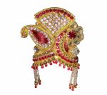 Real Seed Red Silk Lord Krishna Mukut