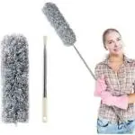 Gentle E Kart Microfiber Feather Bendable & Extendable Duster With 100 inches Wet and Dry Duster