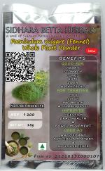 Sidhara Betta Herbals Foeniculum vulgare (Fennel) whole plant powder