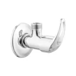 Ruhe Brass Angle Valve Faucet With Wall Flange For Bathroom & Toilet