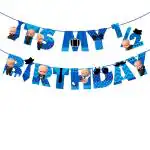 Zyozique Boss Baby Half Birthday / 6 Month Birthday Banner Party Supplies for Kids