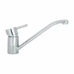 JAQUAR Florentine Series Table Mounted Swinging Spout HOT and Cold Sink Mixer (Chrome) | TOP Lever, Brass Body Water Tap/Faucet/Cock for Bathroom/Kitchen Wash Basin | FLR-CHR-5173B