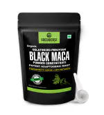 GREENDORSE Peruvian Black Maca Root Powder Concentrate |Std. 0.65% Macamide & Macaenes by HPLC, 3rd Party Lab Tested | Stamina & Reproductive Health Support, Performance,Vitality- High Potency-50g