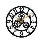 Metal round wall hanging wall clock for home, office, living room, bedroom, Round Gujarati number clock