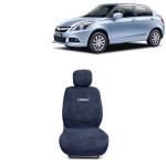 Kingsway Towel Fabric Car Seat Covers for Maruti Suzuki Swift Dzire, 2012 - 2017 Model, Material: 100% Cotton, Color : Grey, Complete Set of All Seats (Car Specific Front + Rear Seat Covers)