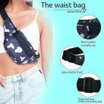 Toil Moil 1 Pc Cow Bum Bag for Girls/Boys - Sling Side Shoulder Crossbody Bags for Men - Travel Mesasager Pouch to Carry Accessories. Perfect for Travelling, College Beg
