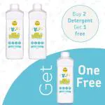 Tiffy & Toffee Baby Laundry Detergent 1000 ml With Super Saver Pack ( Buy 2 Get 1 Free )