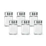 Cello Clear Glass Storage Jar, 180 ml (Set Of 6)
