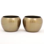 Ferns N Petals Copper Metal Planter (Set Of 2)