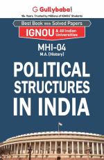 MHI-04 Political Structures in India_Gullybaba.com Panel_Paperback_364