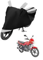 Auto Hub Bike Cover for Bajaj Platina 100 , Dustproof UV Protection water resistant Custom Fit Cover-(Black-White )