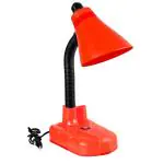 SPARKWORLD Table lamp, led, Marble Base, loft, Study Table Study Lamp (25 cm, Red)