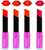 OUR BEAUTY Multicolor Rich Color Matte Lipsticks Set, 14 G (Set Of 4)