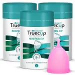 Senziwash Truecup Reusable Menstrual Cup for Women-Large Size (Pack of 3 )-Up to 10 Hours Protection | No Rashes, Leakage or Odour | Hygienic Comfortable Period cup | FDA Approved