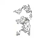 SIMPLY INKED Geometric World Temporary Tattoo, Designer Tattoo for all (Geometric World Tattoo)