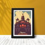 Yuckquee Mysuru (Mysore, Karnataka) Framed Poster (Size: 10 X 13 Inch)