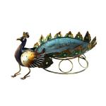 Handicrafts Paradise Decorative Handmade Peacock design Utility Holder for Home decor Showpiece Gift item in Wrought Iron 20 x 12.5 x 9 inches