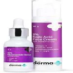 The Derma Co Clear Skin Combo - 2% Kojic Acid Face Cream (30 g) + 10% Niacinamide Face Serum (30 ml)