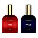 LA' FRENCH Hope & Consent Perfume Combo For Men & Women -30ml + 30ml | Premium Luxury Long Lasting Fragrance Spray | Eau De Parfum | Ideal For Men & Women | Perfume For Men & Women | Pack Of 2