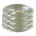 SHINI LIFESTYLE Stainless Steel Snack Plates/Quarter Plates Set/ Dinner Set/Steel Plates(Dia-19,4pc)