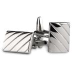 PELUCHE The Silver Stripe Cufflinks For Men